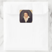Portrait of Percy Bysshe Shelley, 1819 Vierkante Sticker (Tas)