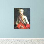 Portrait of Pietro Leopoldo di Lorena, c.1750 (aar Canvas Afdruk (Insitu (Houten vloer))