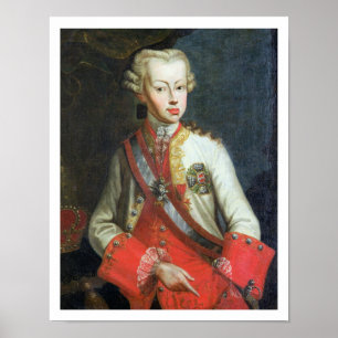 Portrait of Pietro Leopoldo di Lorena, c.1750 (aar Poster