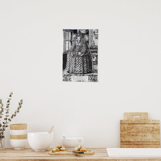 Portrait of Queen Elizabeth I Poster (Keuken)