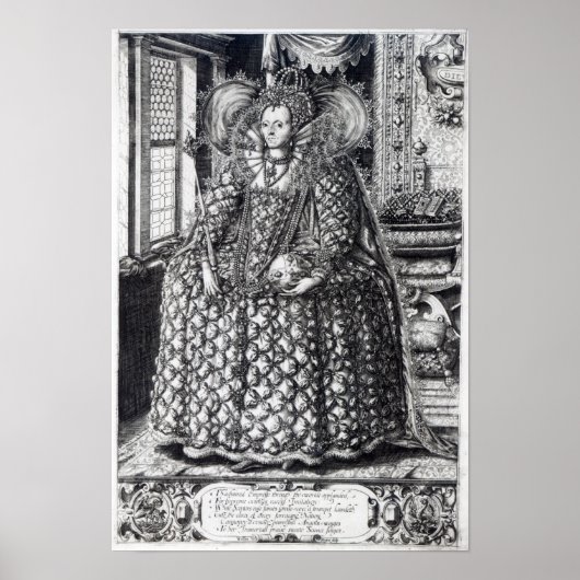Portrait of Queen Elizabeth I Poster (Voorkant)