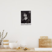 Portrait of Rene Descartes Poster (Keuken)