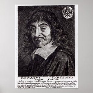 Portrait of Rene Descartes Poster