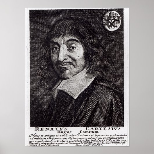 Portrait of Rene Descartes Poster (Voorkant)