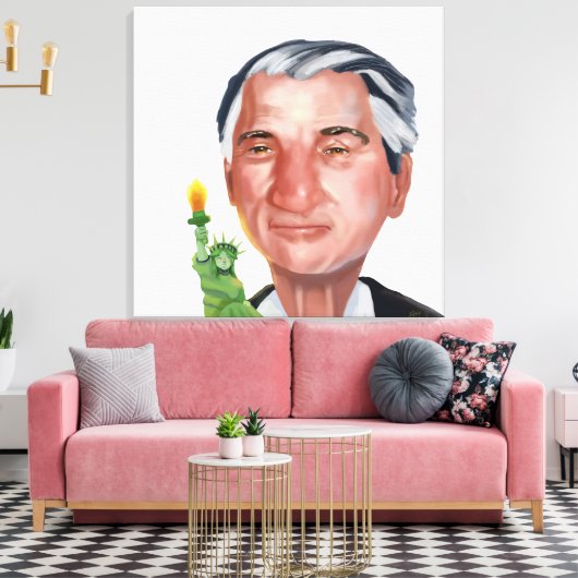 Portrait of Robert Deniro Canvas Afdruk (Insitu (Woonkamer))