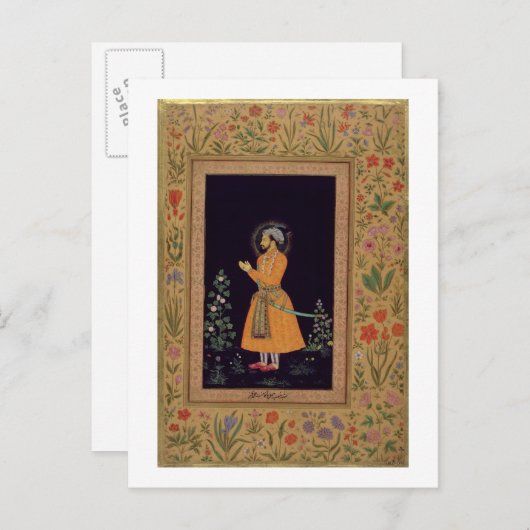 Portrait of Shah Jahan (1592-1666) Mughal, c.1632 Briefkaart (Voorkant / Achterkant)