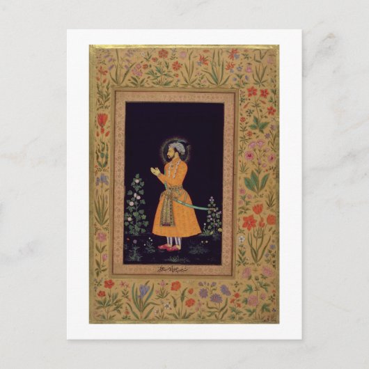 Portrait of Shah Jahan (1592-1666) Mughal, c.1632 Briefkaart (Voorkant)