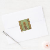 Portrait of Shah Jahan, 1631, Mughal Vierkante Sticker (Envelop)