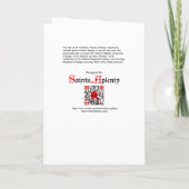 Portrait of St. Gobnait, Patron of Bees, Kaart (Achterkant)