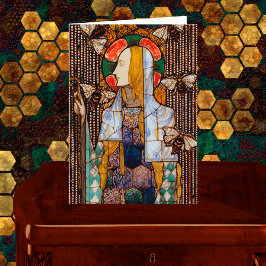 Portrait of St. Gobnait, Patron of Bees, Kaart