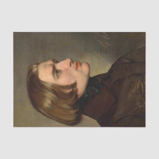 Portrait of the Composer Franz Liszt, 1838 Tissuepapier (Voorkant)