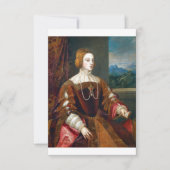Portrait Of The Empress Isabella Of Portugal Save The Date (Voorkant)
