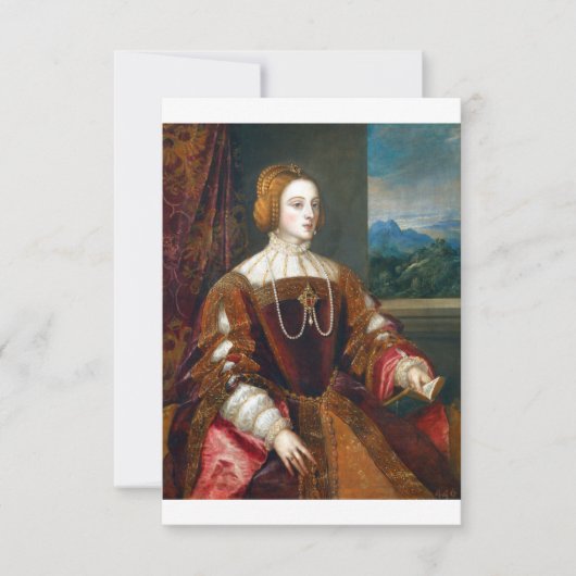 Portrait Of The Empress Isabella Of Portugal Save The Date (Voorkant)