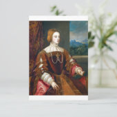 Portrait Of The Empress Isabella Of Portugal Save The Date (Staand voorkant)