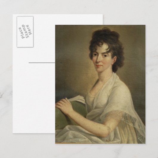 Portrait of the widowed Constanze Mozart, 1802 Briefkaart (Voorkant / Achterkant)