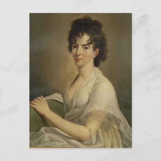 Portrait of the widowed Constanze Mozart, 1802 Briefkaart (Voorkant)