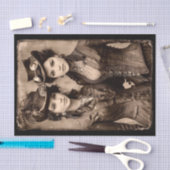 Portrait of Two Steampunk Women DX5L Decoupage Tissuepapier (Craft)