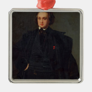Portrait of Victor Hugo, c.1833 Metalen Ornament