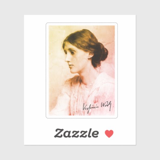 Portrait of Virginia Woolf, 1902 Sticker (Vel)