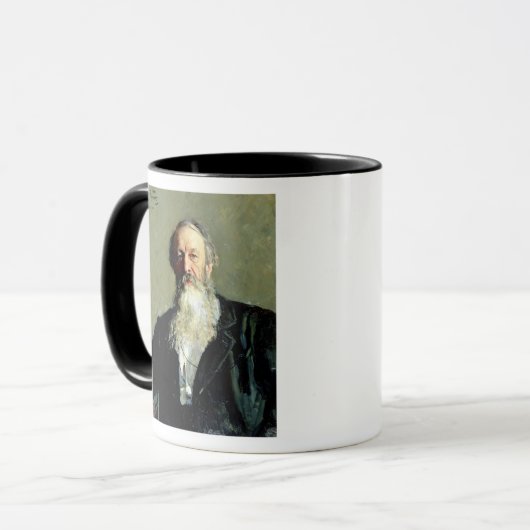 Portrait of Vladimir Stasov , 1883 Mok (Voorkant links)