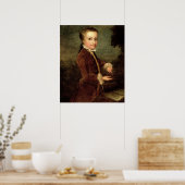 Portrait of Wolfgang Amadeus Mozart aged Poster (Keuken)