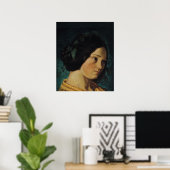Portrait of Zelie Courbet, c.1842 Poster (Thuiskantoor)