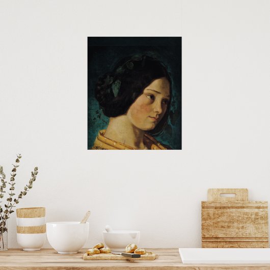 Portrait of Zelie Courbet, c.1842 Poster (Keuken)