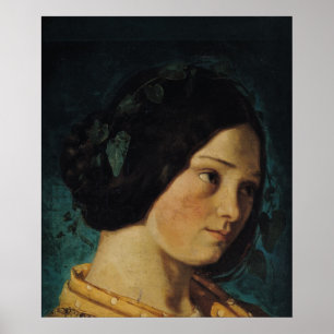 Portrait of Zelie Courbet, c.1842 Poster