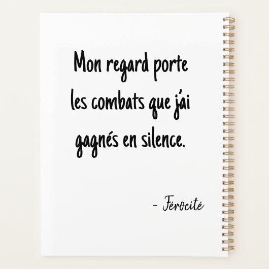 Portrait pixelisé expressif planner (Achterkant)