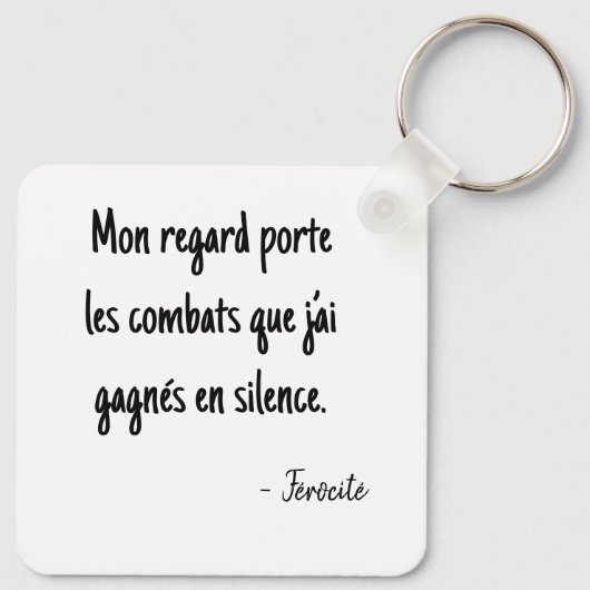 Portrait pixelisé puissant sleutelhanger (Achterkant)