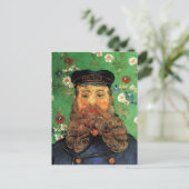 Portrait Postman Joseph Roulin Van Gogh Fine Art Briefkaart (Staand voorkant)