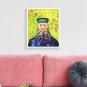 Portrait Postman Joseph Roulin Vincent van Gogh Canvas Afdruk (Insitu (Woonkamer))