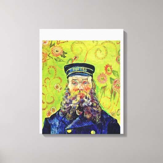 Portrait Postman Joseph Roulin Vincent van Gogh Canvas Afdruk (Voorkant)