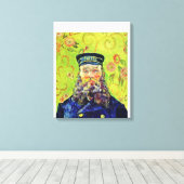 Portrait Postman Joseph Roulin Vincent van Gogh Canvas Afdruk (Insitu (Houten vloer))