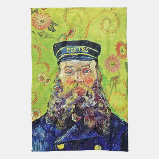 Portrait Postman Joseph Roulin Vincent van Gogh Theedoek (Verticaal)