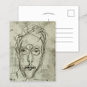 Portrait Schaeffer   Albert Müller Briefkaart