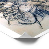 Portrait (Studie), Alphonse Mucha Poster (Hoek)