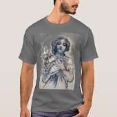 Portrait (Studie), Alphonse Mucha T-shirt (Voorkant)