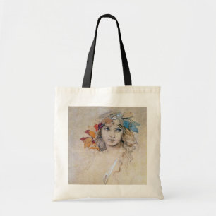Portrait (Studie), Alphonse Mucha Tote Bag