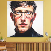PORTRAIT THE FACEMAN N7 - generativecontent Canvas Afdruk (Insitu (Woonkamer))