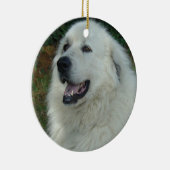 PORTRAIT VAN DE ORNAMENT Great Pyreneeën CHRISTMAS (Rechts)