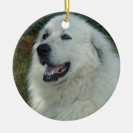 PORTRAIT VAN DE ORNAMENT Great Pyreneeën CHRISTMAS