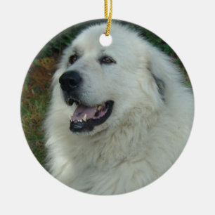 PORTRAIT VAN DE ORNAMENT Great Pyreneeën CHRISTMAS