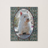 PORTRAIT VAN EEN WESTIE LEGPUZZEL (Verticaal)