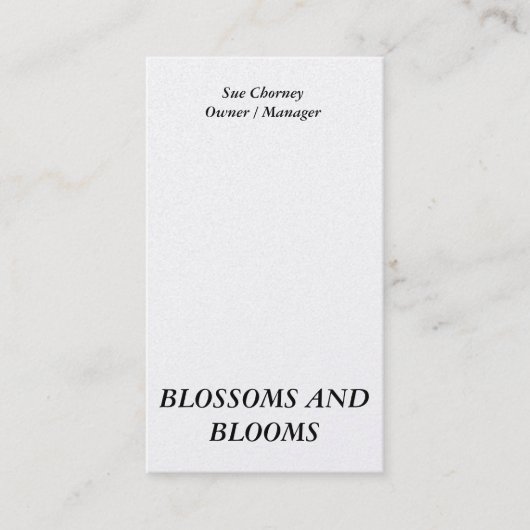 PORTRAIT VISITEKAARTJES (Voorkant)