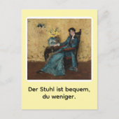 Portrait von Dora Wheeler mit frechem Spruch Briefkaart (Voorkant)