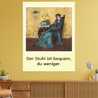 Portrait von Dora Wheeler mit frechem Spruch Canvas Afdruk