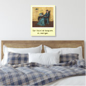 Portrait von Dora Wheeler mit frechem Spruch Canvas Afdruk (Insitu (Slaapkamer))