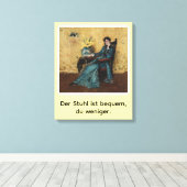 Portrait von Dora Wheeler mit frechem Spruch Canvas Afdruk (Insitu (Houten vloer))
