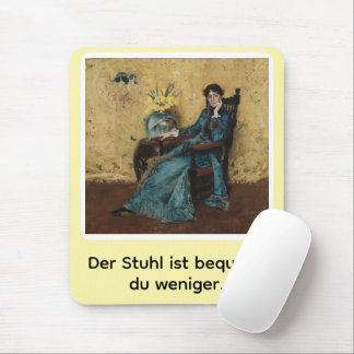 Portrait von Dora Wheeler mit frechem Spruch Muismat